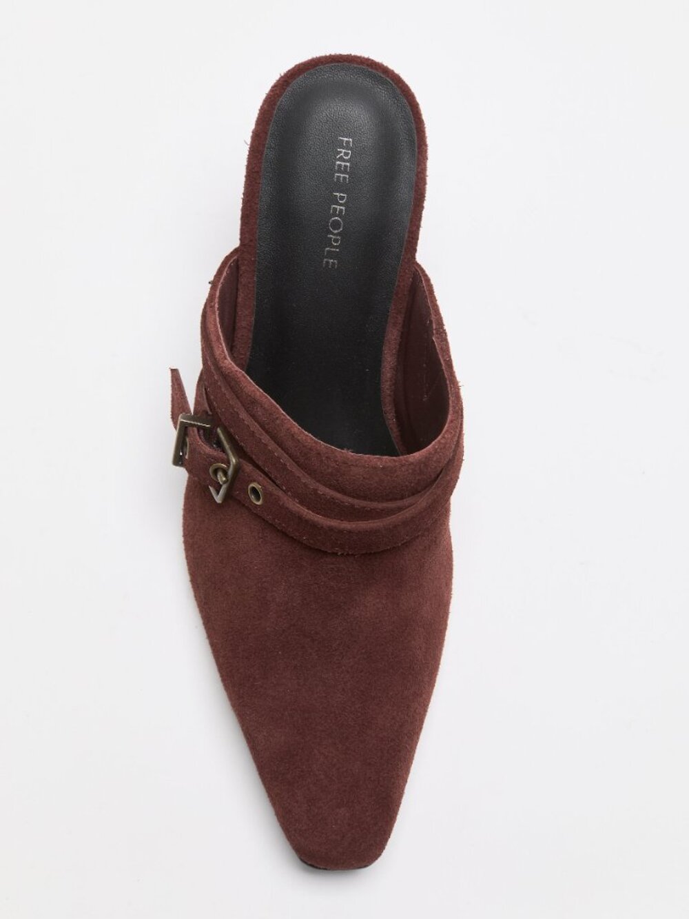 FREE PEOPLE Date Night Heeled Mules / Port Royale Suede - Picture 8 of 10